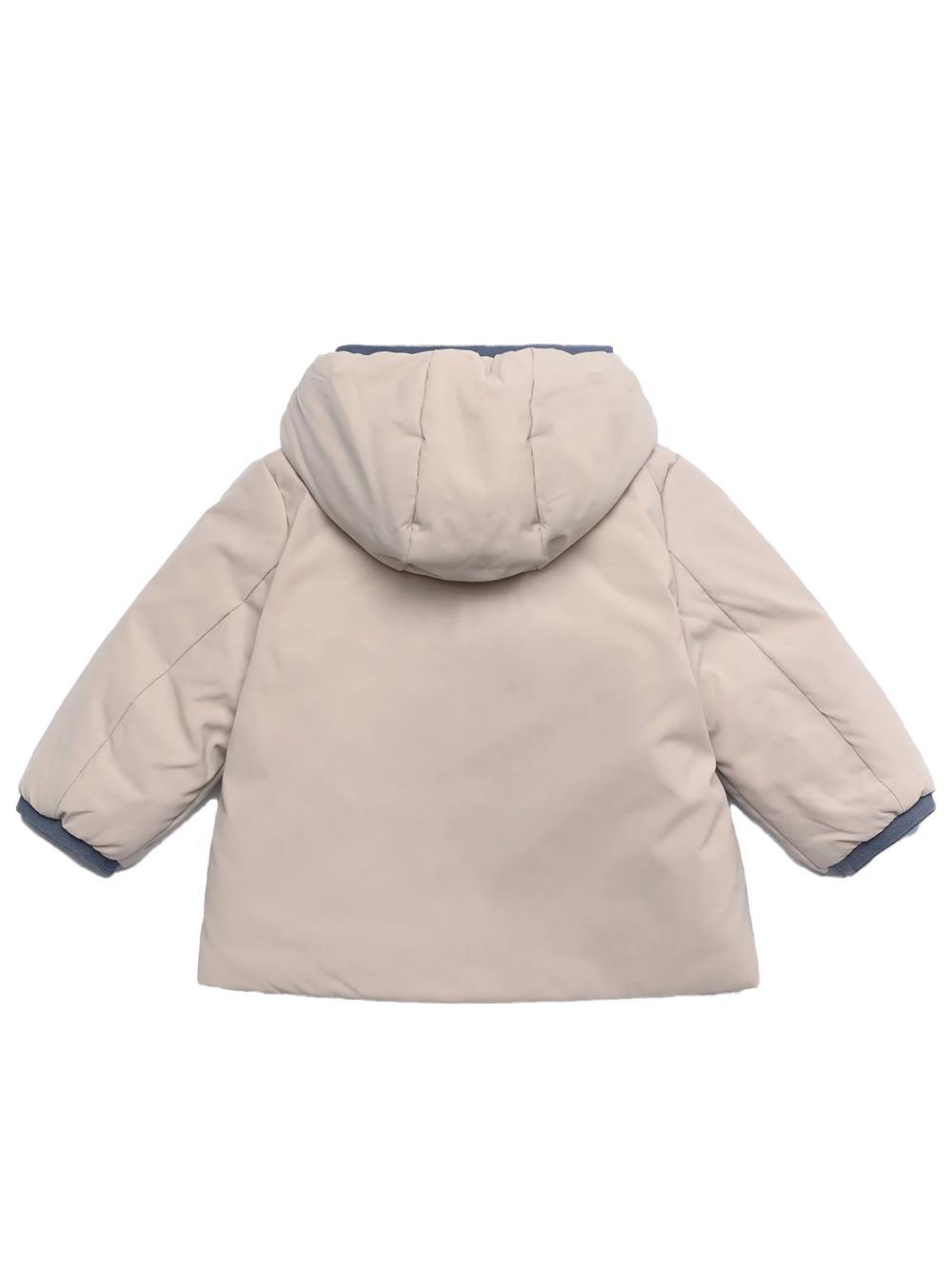 K-way Hooded Double-sided Jacket In Blue