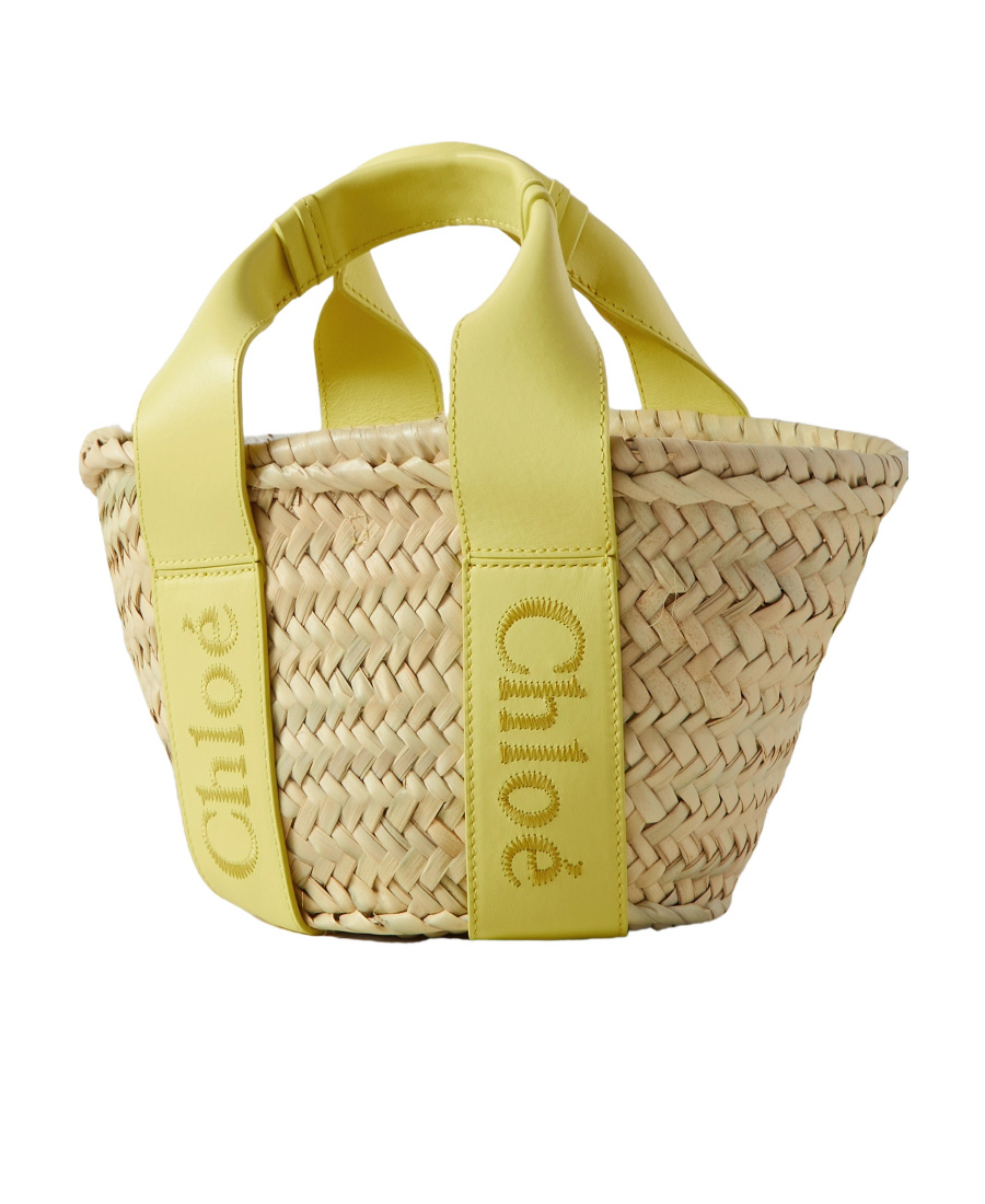 Chloé Logo Handbag In Yellow