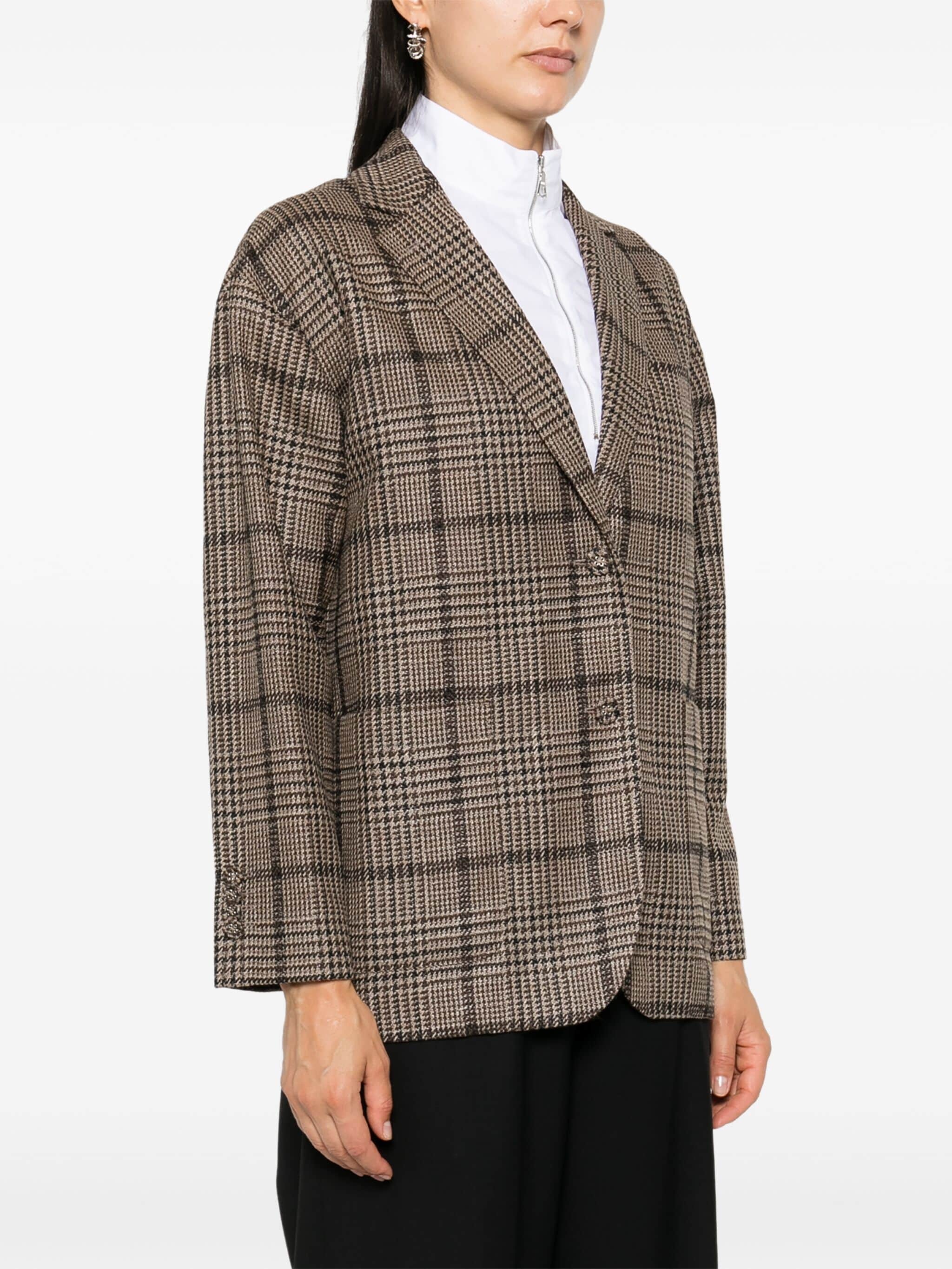 Shop Officine Generale Antonia Blazer In Brown