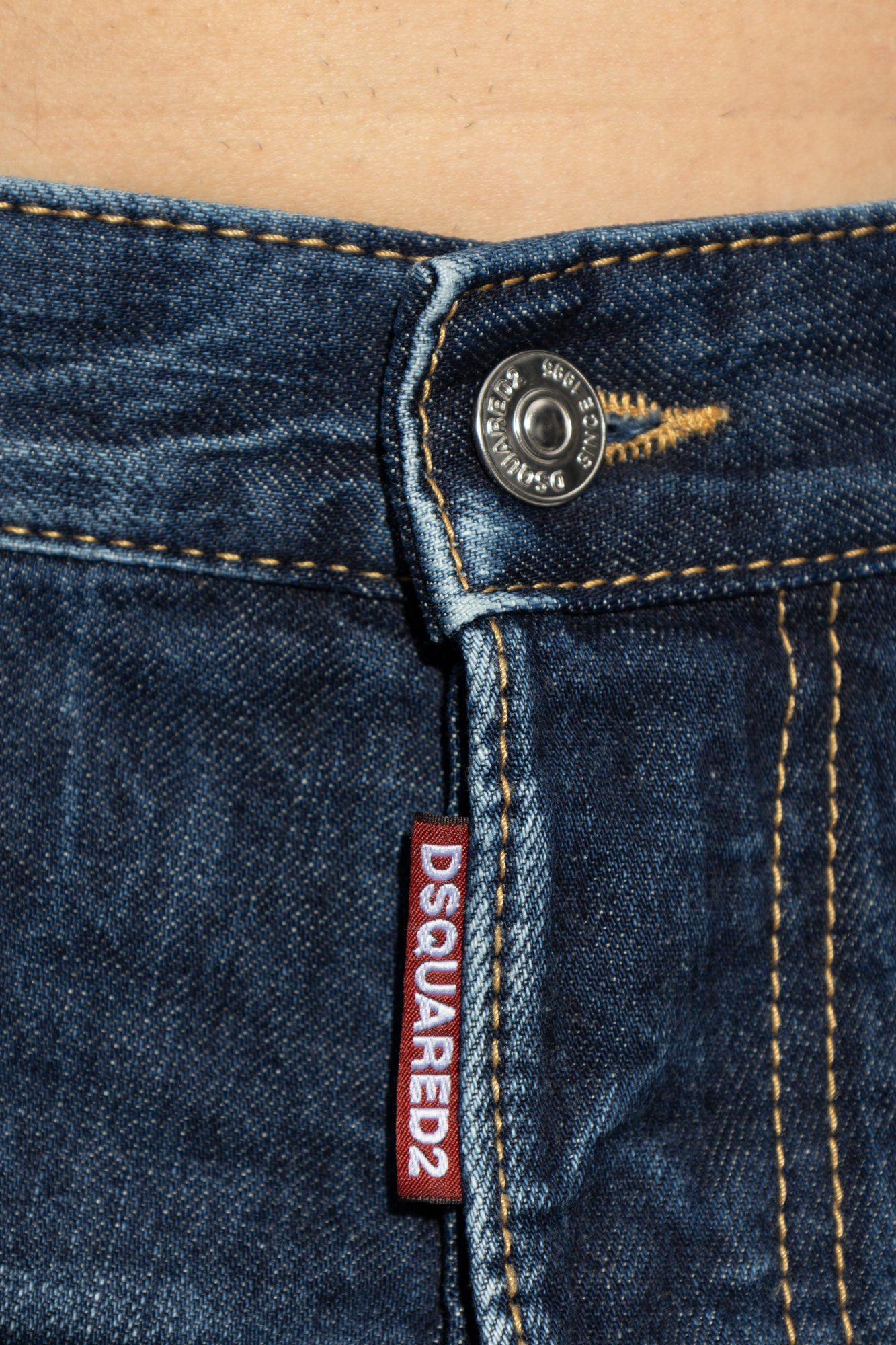 Dsquared2 Belt-loop Jeans In Blue