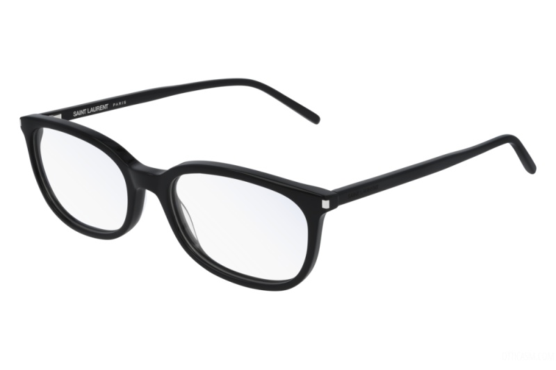 Saint Laurent Logo Flat Mirror In Black