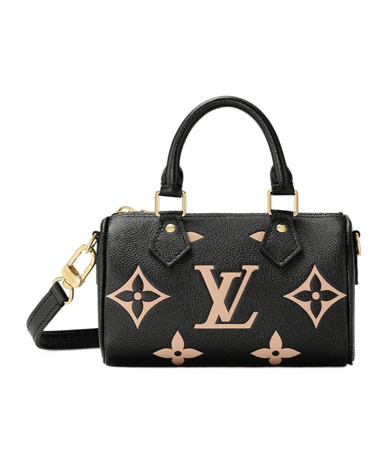 Pre-owned Louis Vuitton Nano Speedy Shoulder Bag In Black