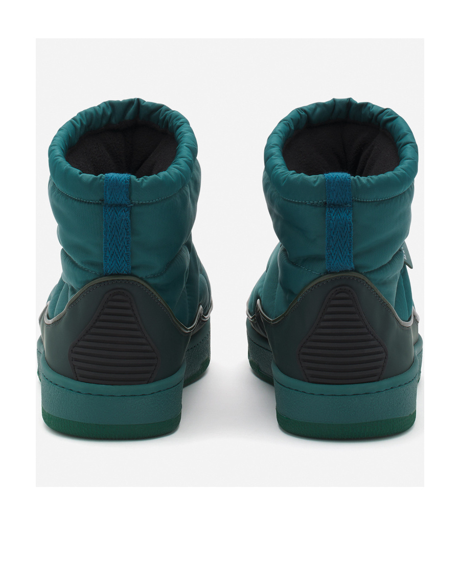 Lanvin Quilted Drawstring-ankle Boots In Blue