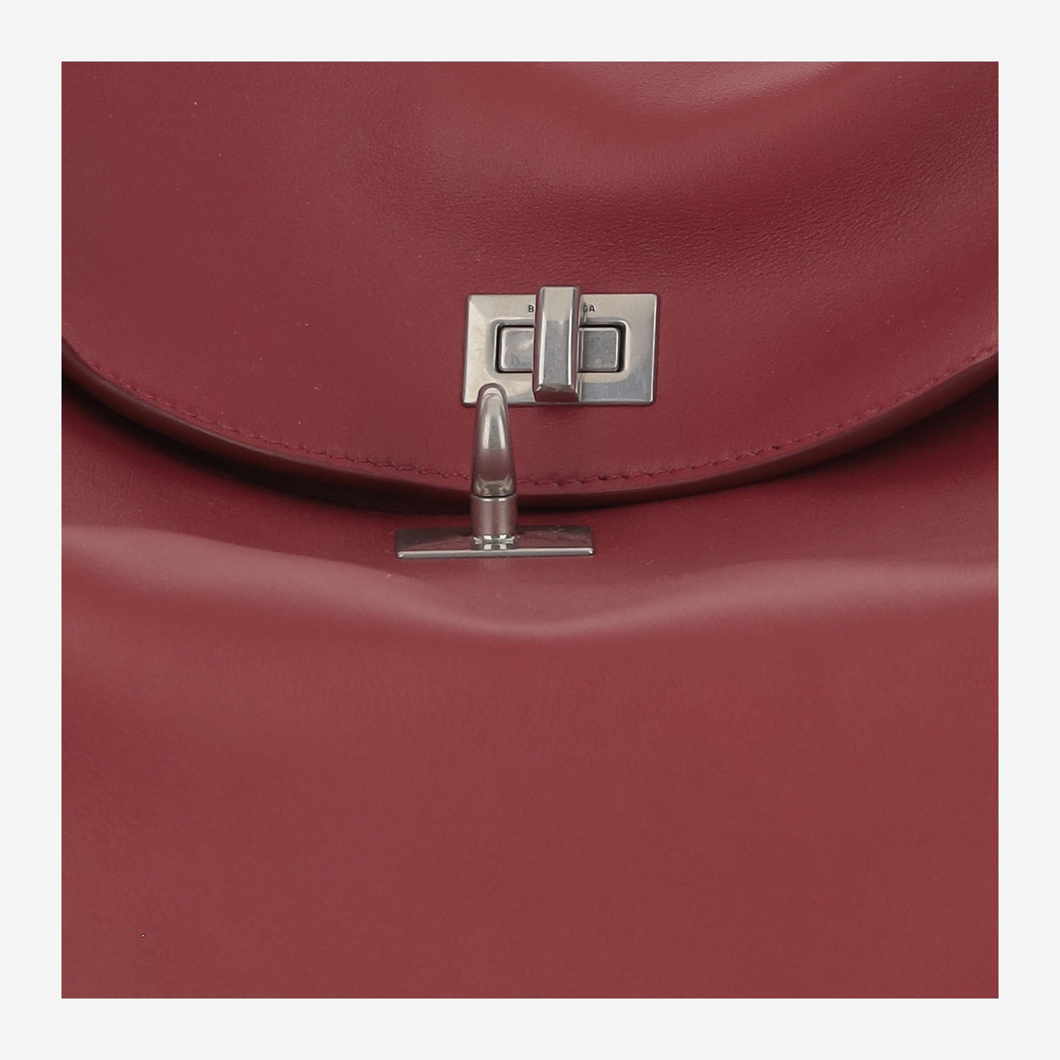 Balenciaga Leather Shoulder Bag In Red