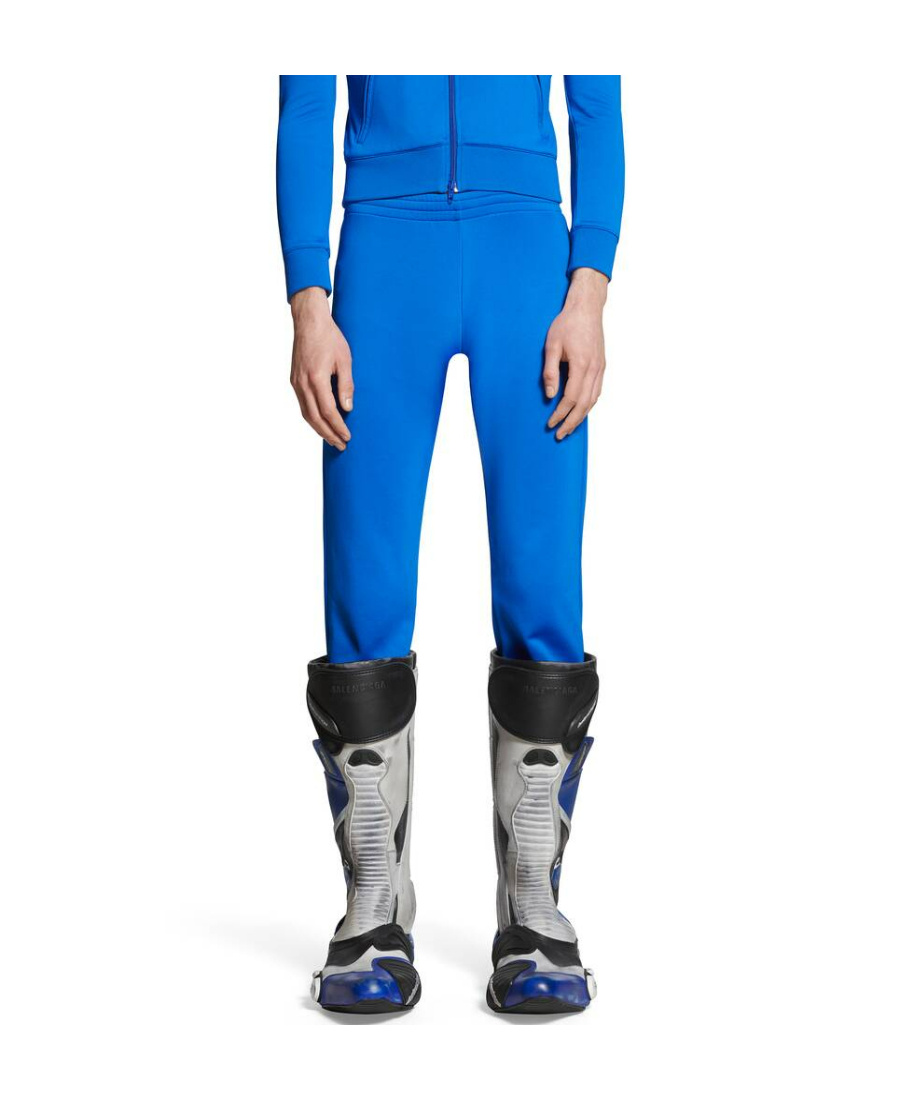 Balenciaga Straight-leg Track Pants In Blue