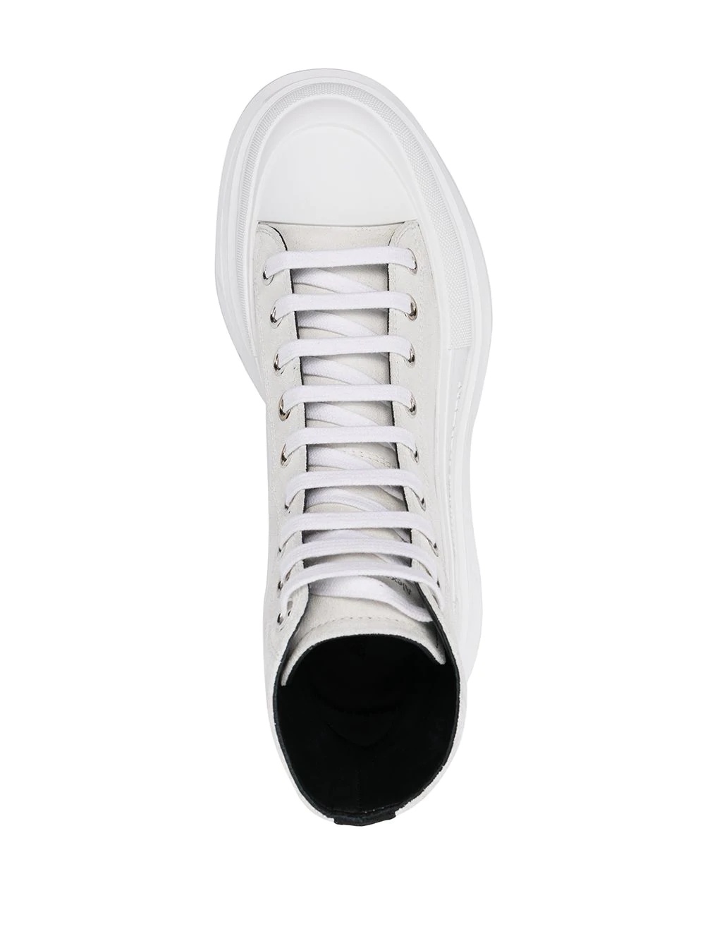 Alexander Mcqueen Tread Slick High Top Sneaker In White