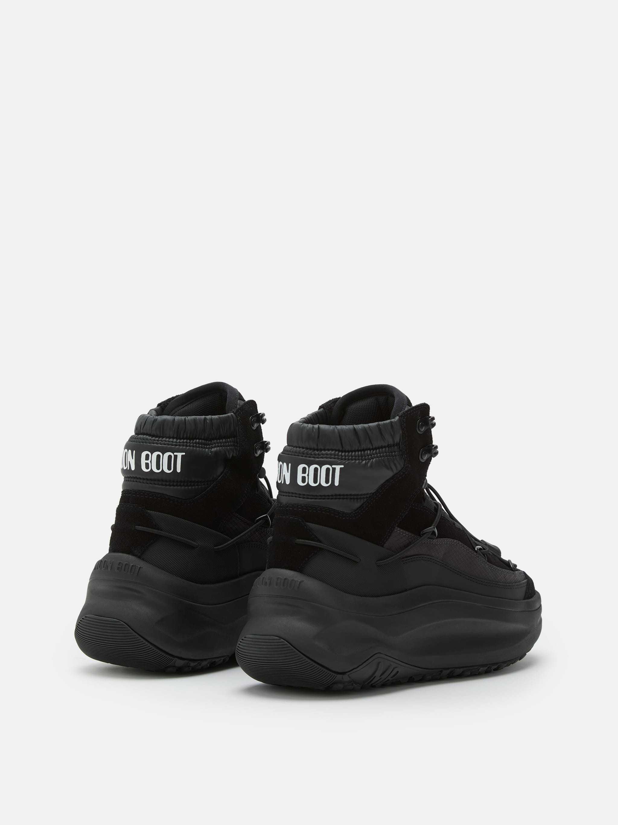 Moon Boot Xlace Boots In Black