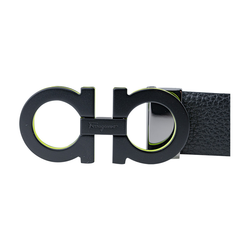 Ferragamo Double-sided Belt In Blue
