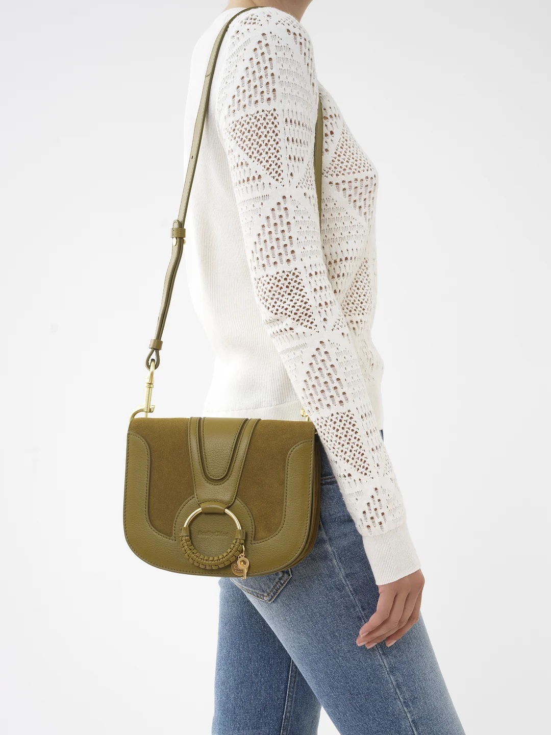 Shop See By Chloé Hana Leather Shoulder Bag In Brown