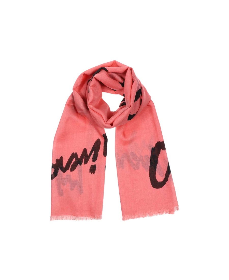 Givenchy Logo-print Silk Scarf In Pink