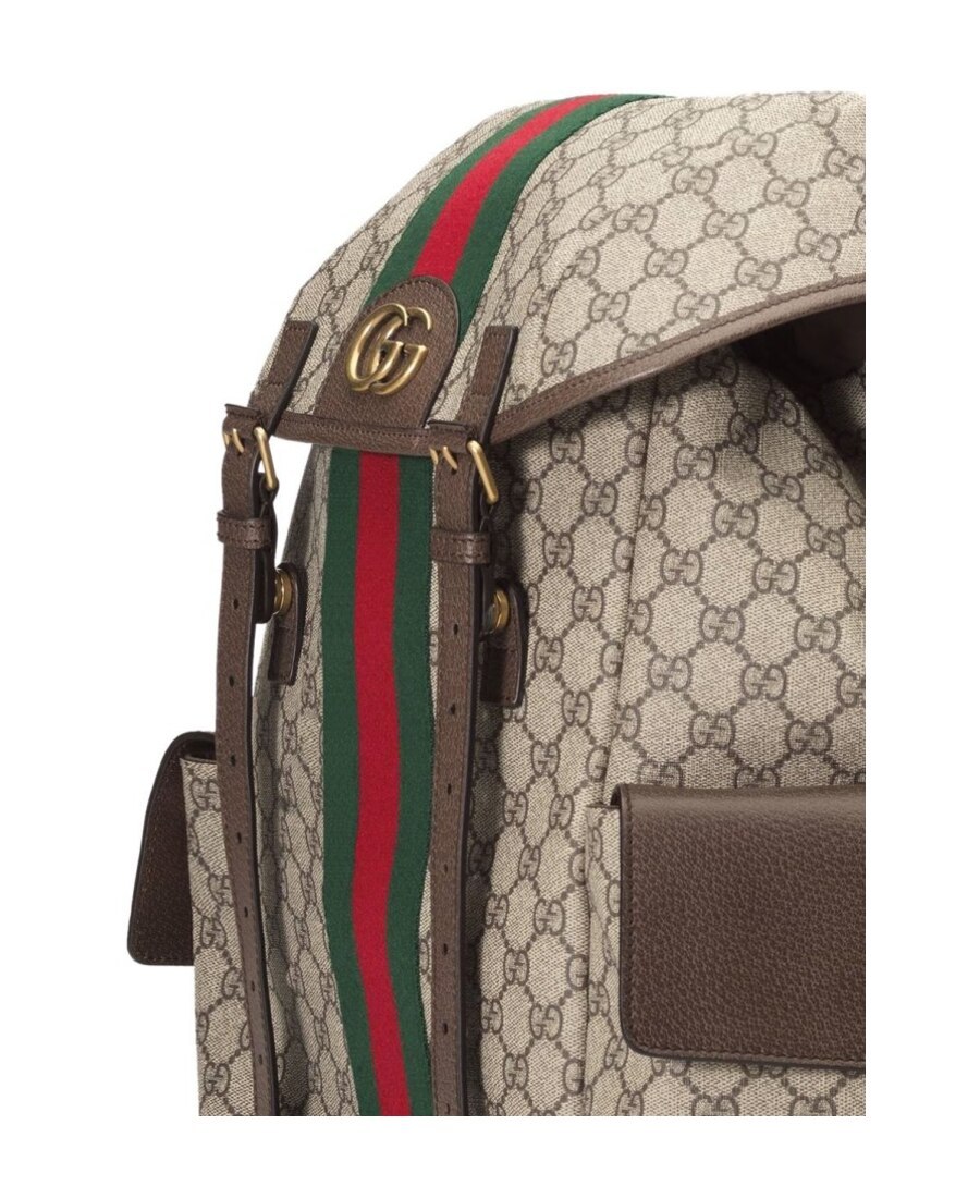 Gucci Ophidia Gg Medium Backpack In Nude
