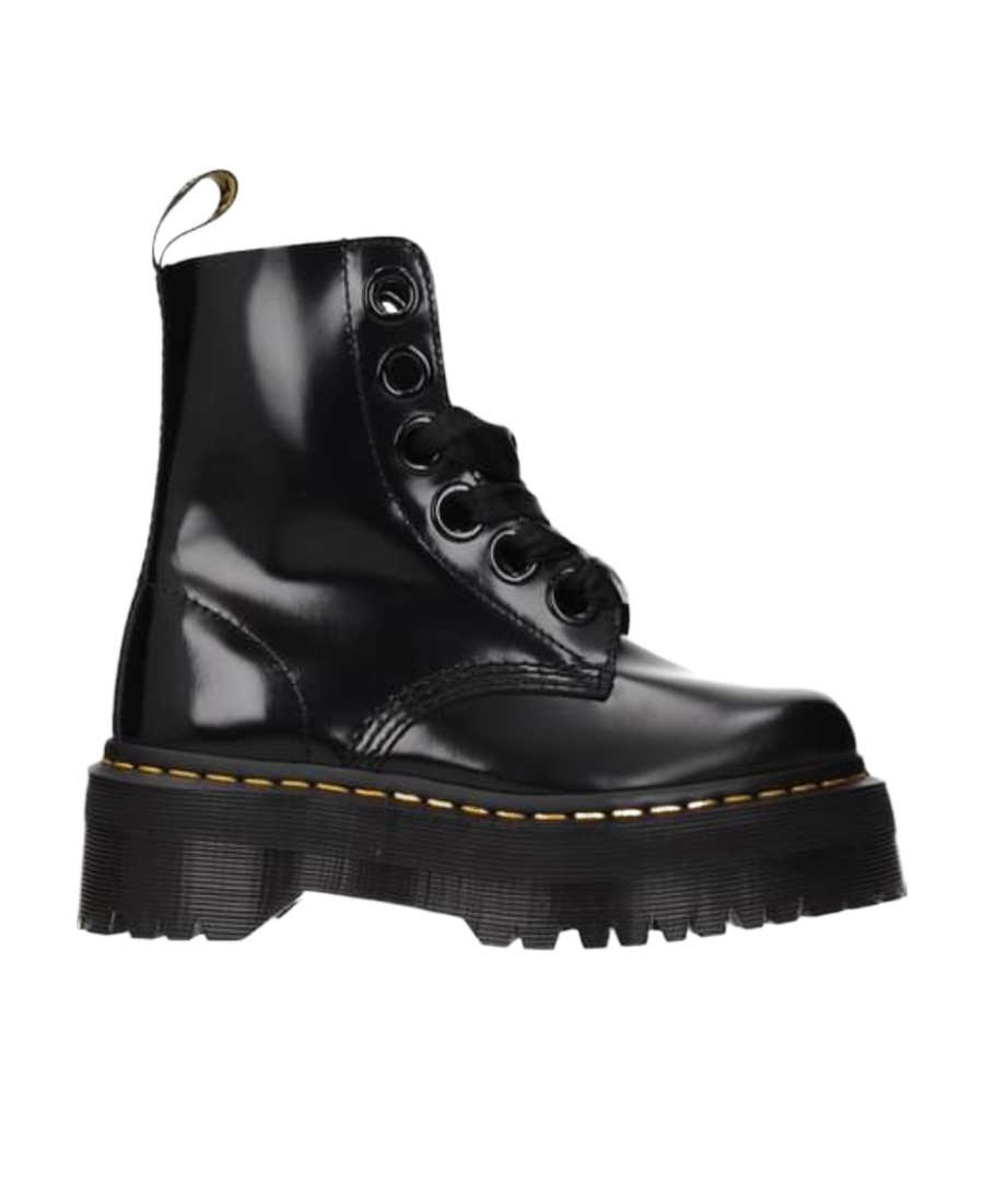 Dr. Martens' Logo And Ankle Boots In Black