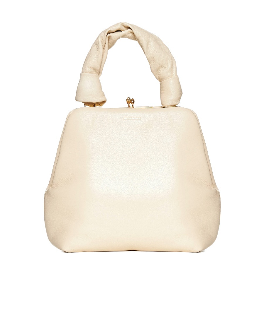 Jil Sander Small Goji Square Top-handle Bag In White