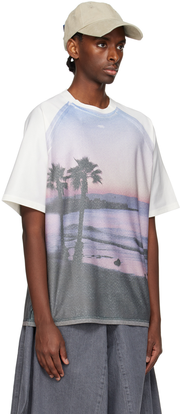 Ader Error Printed T-shirt In Gray