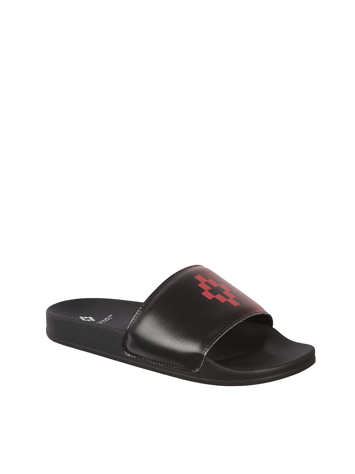 Marcelo Burlon County Of Milan Logo Flip-flops In Black