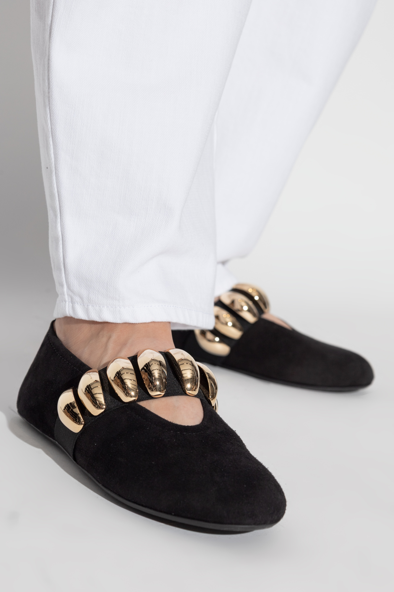 Alaïa Round Toe Flat Shoes