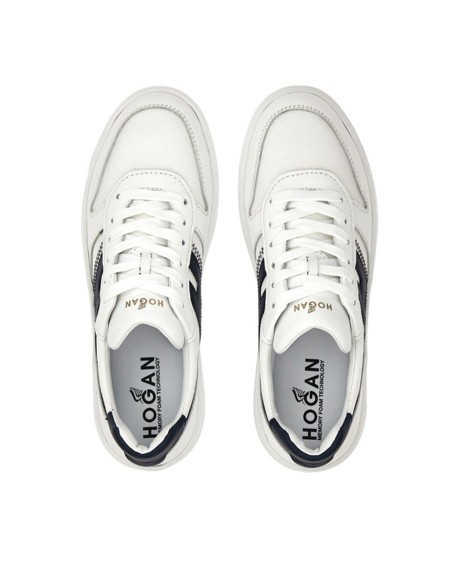 Hogan White Leather H630 Sneakers In White