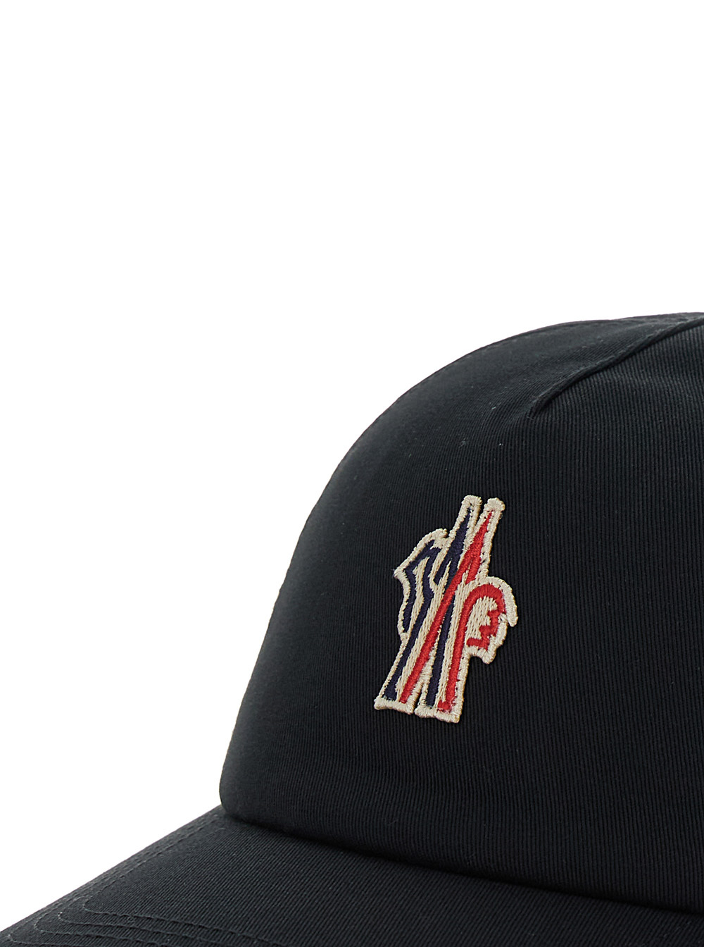 Shop Moncler Gabardine Baseball Cap In Black