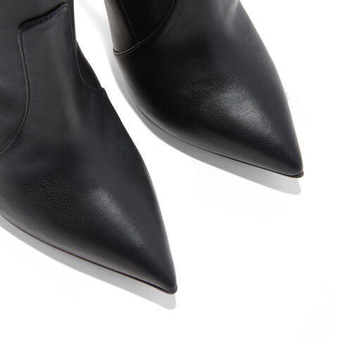 Casadei Blade 130mm Leather Boots In Black