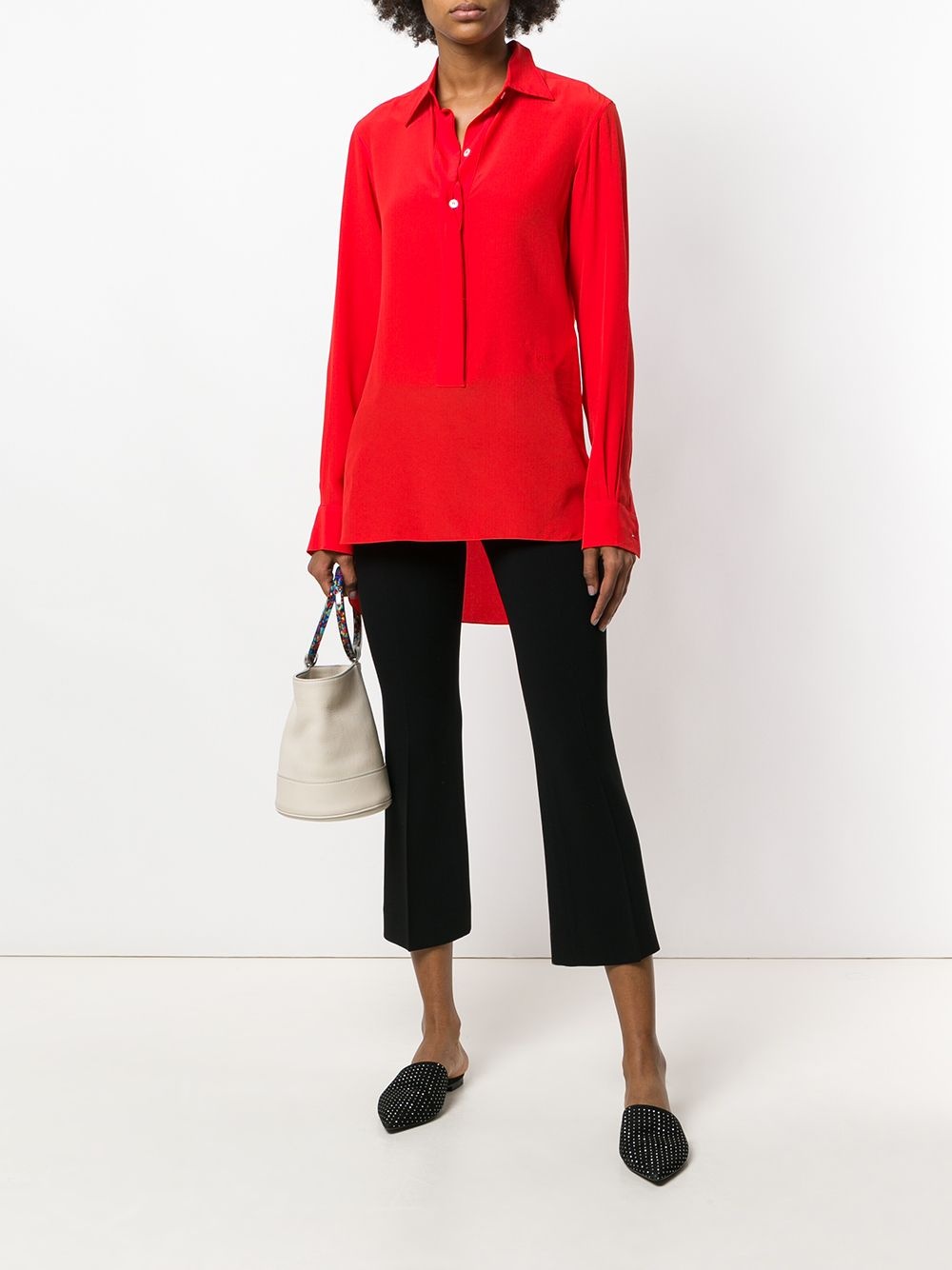 Shop Alberto Biani Classic Cropped Trousers In Black