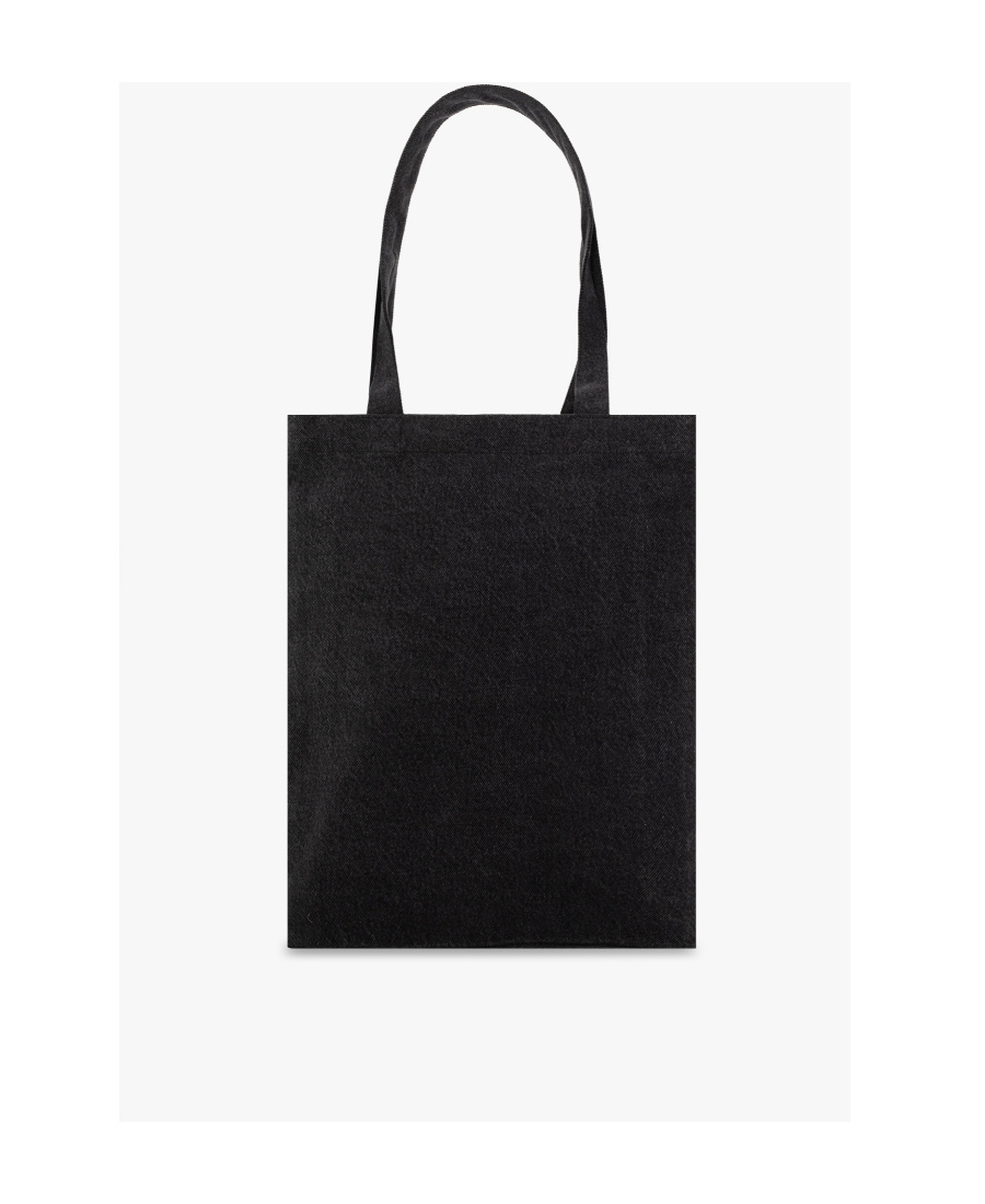 Apc Lou Denim Tote Bag In Black