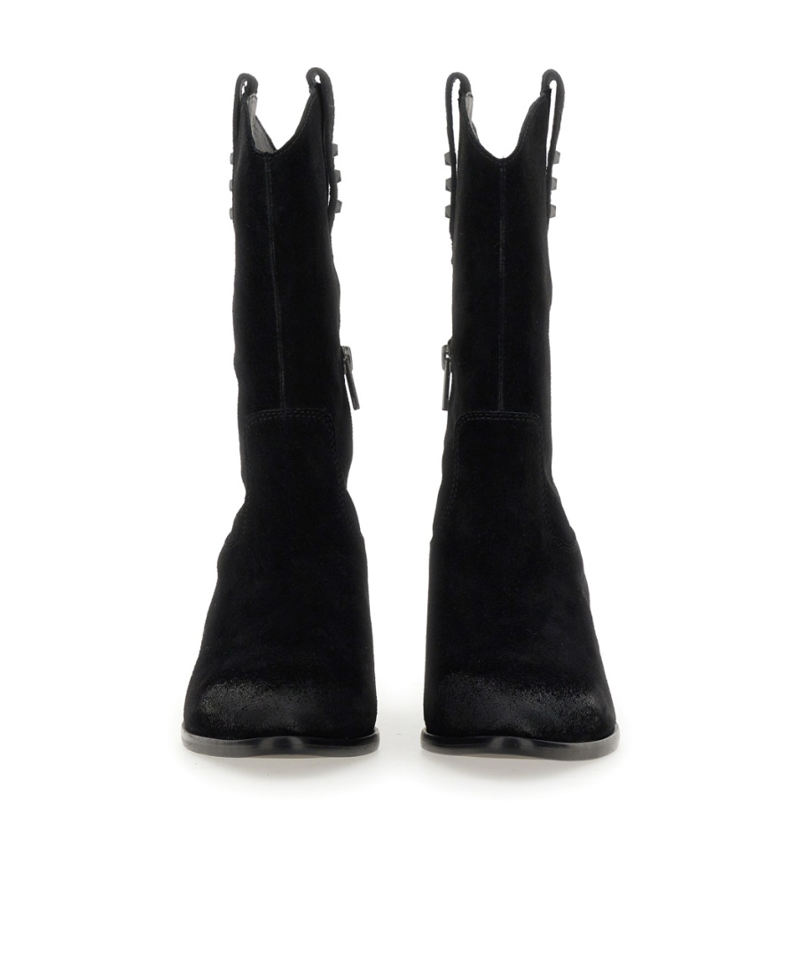 Ash Woman Ankle Boots Black Size 6 Leather