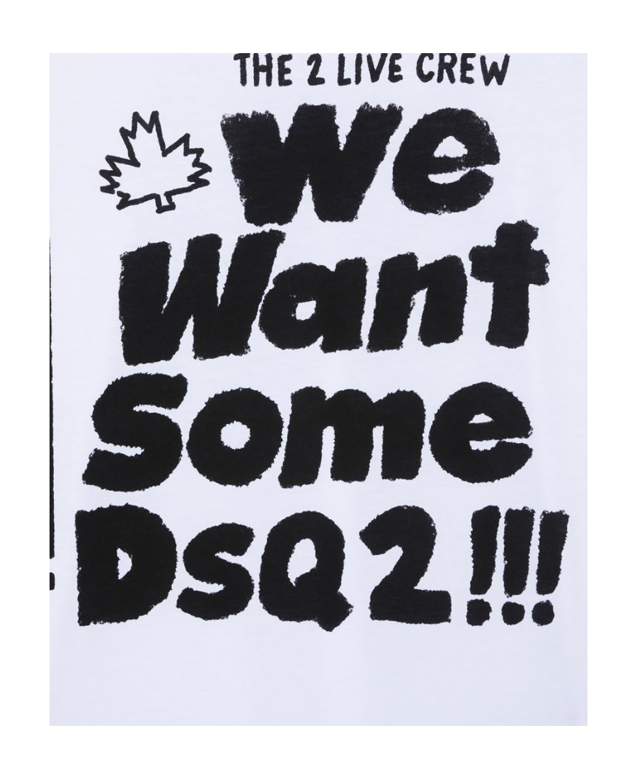 Dsquared2 Short-sleeved T-shirt With Round Neck In White