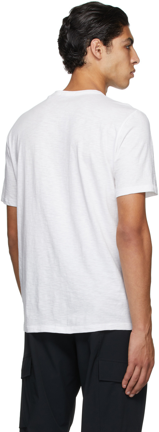 Theory Keen' Linen Blend Crewneck T-shirt In White