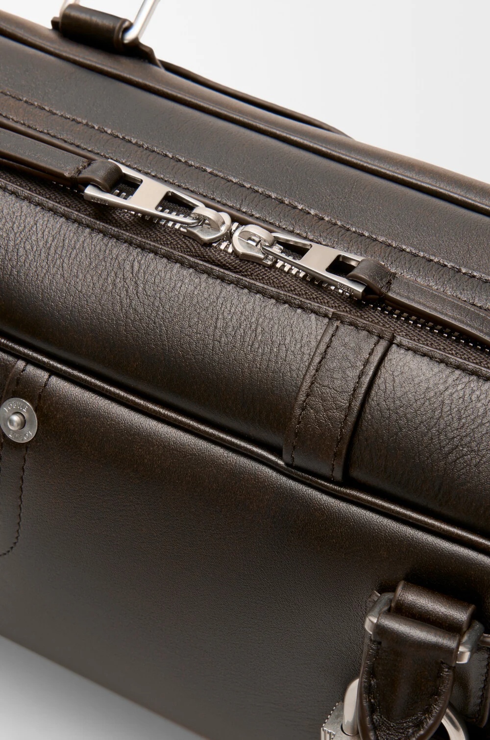 Loewe Panta Amazona 31 Cropped Bag In Shiny Calfskin In Brown