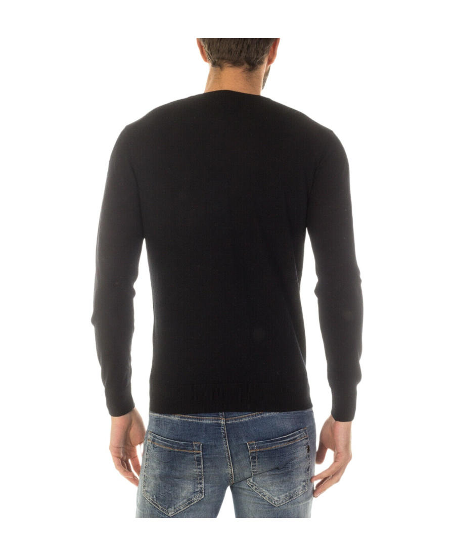 Armani Jeans Logo Pullover In Black