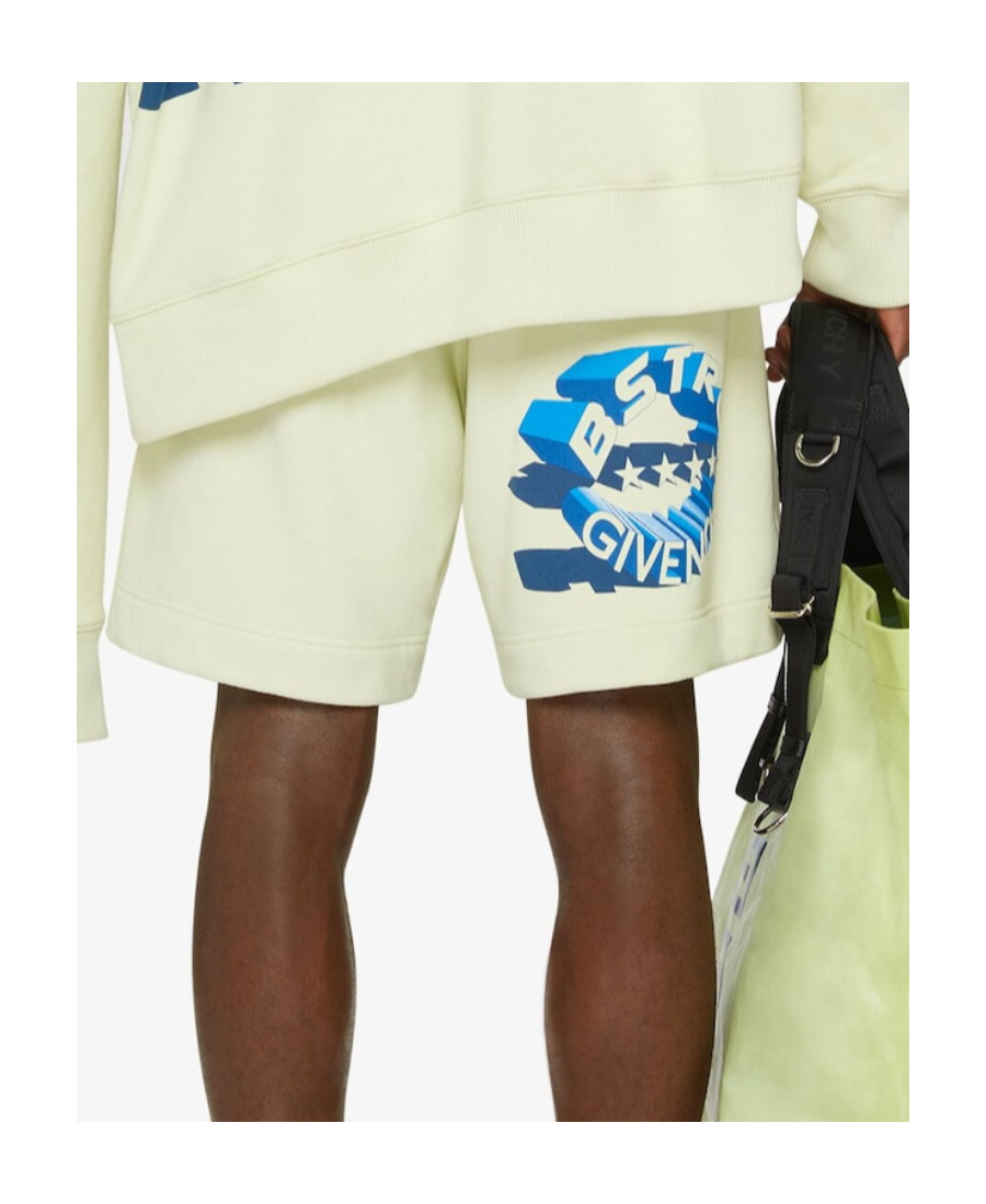 Givenchy Bstroy X Fleece Shorts In White