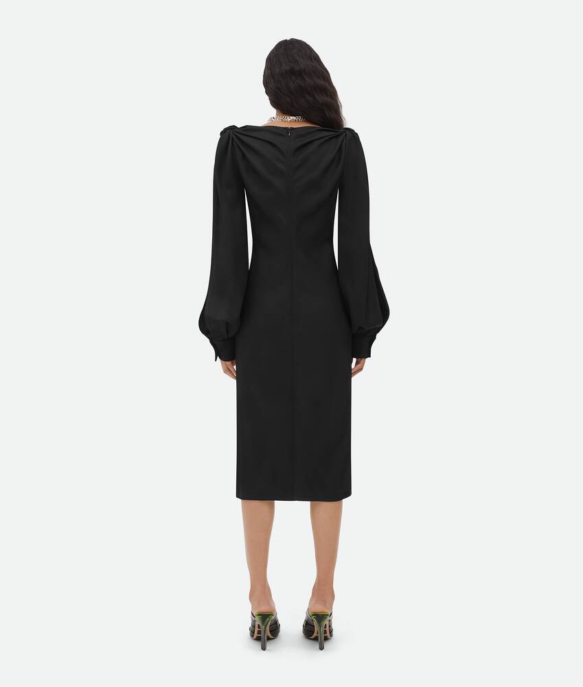 Bottega Veneta Viscose Midi Dress In Black