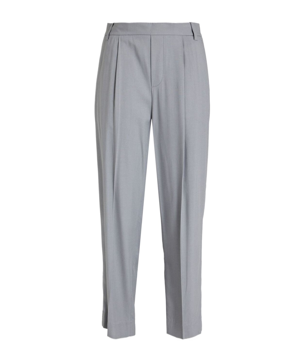 Vince Slip-on Straight Trousers In Gray