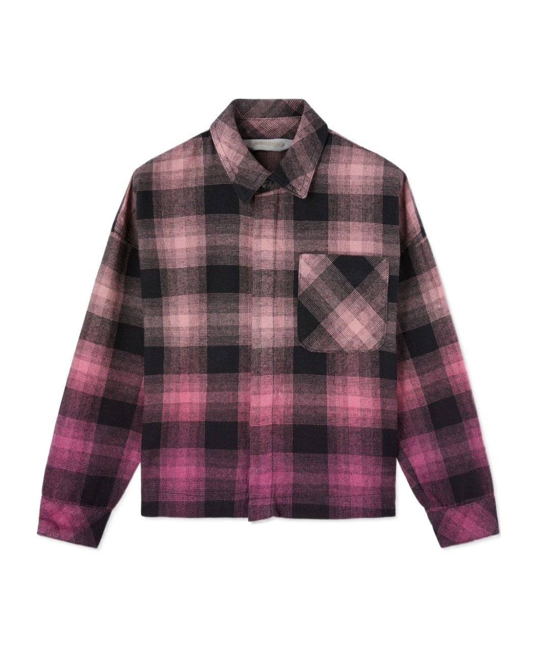 Palm Angels Flanellhemd Mit Farbverlauf In Black