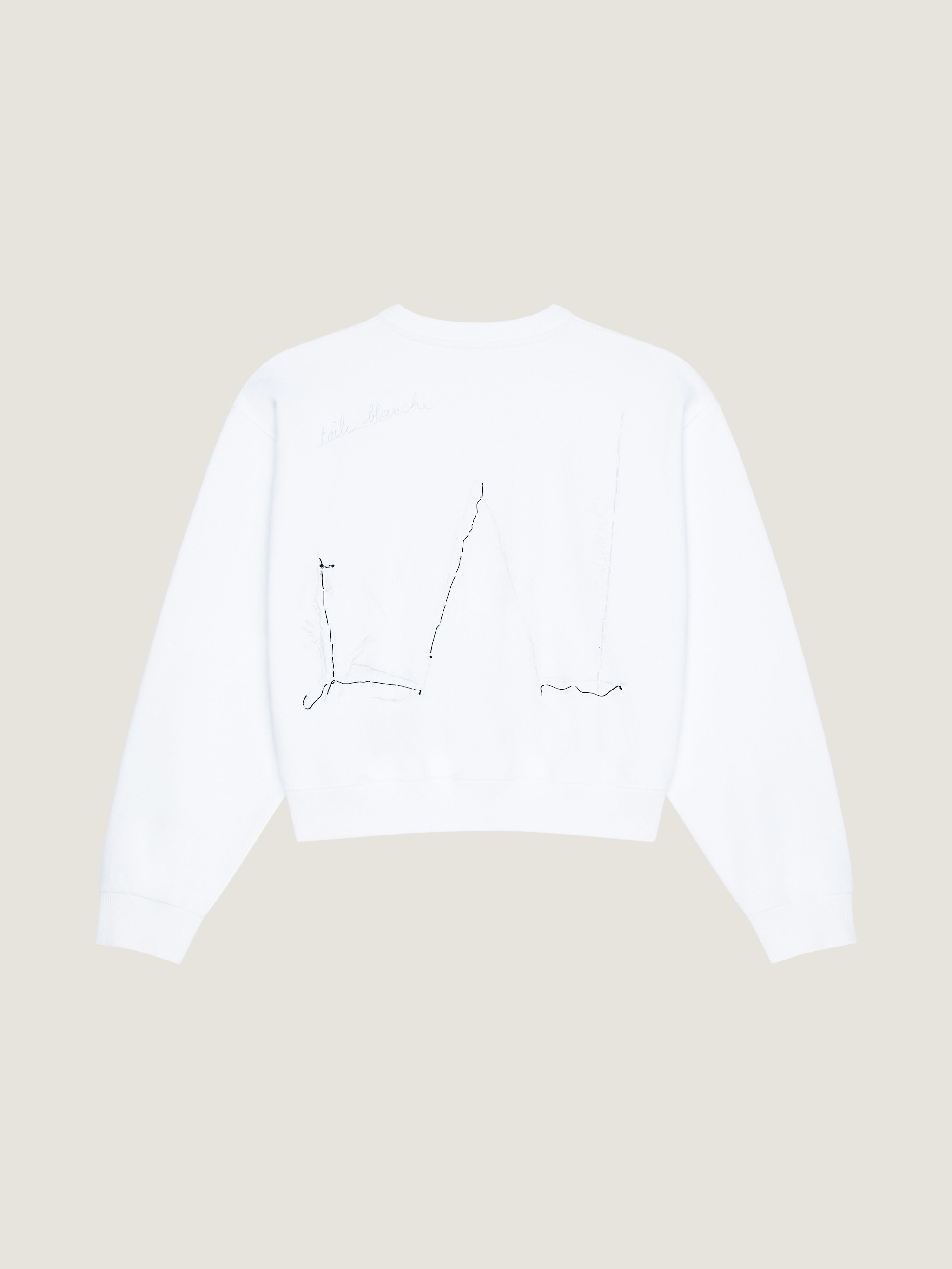 Givenchy Sweatshirt In Fleece With Trompe L'œil Pattern In White