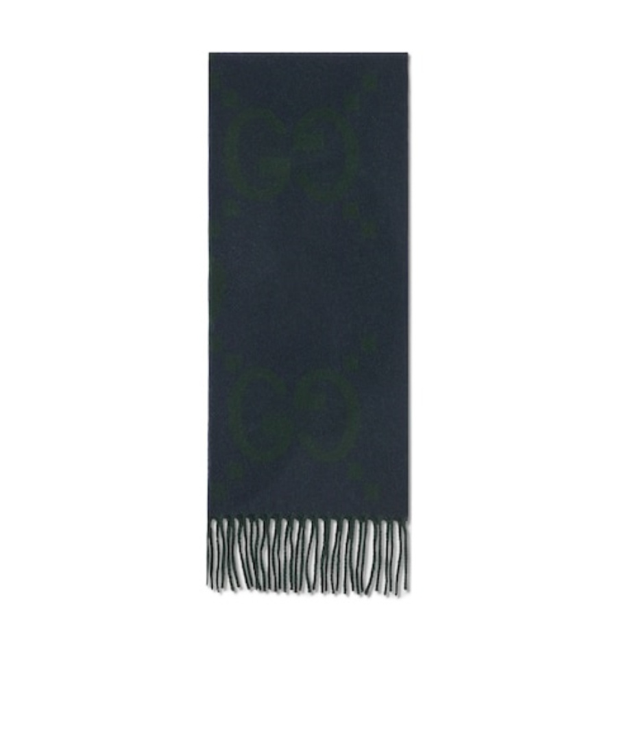 GUCCI GG-JACQUARD CASHMERE SCARF