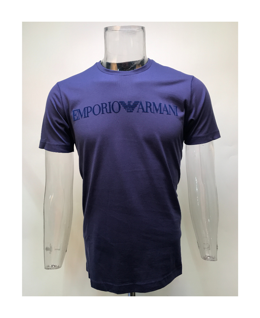 Emporio Armani Logo T-shirt In Black