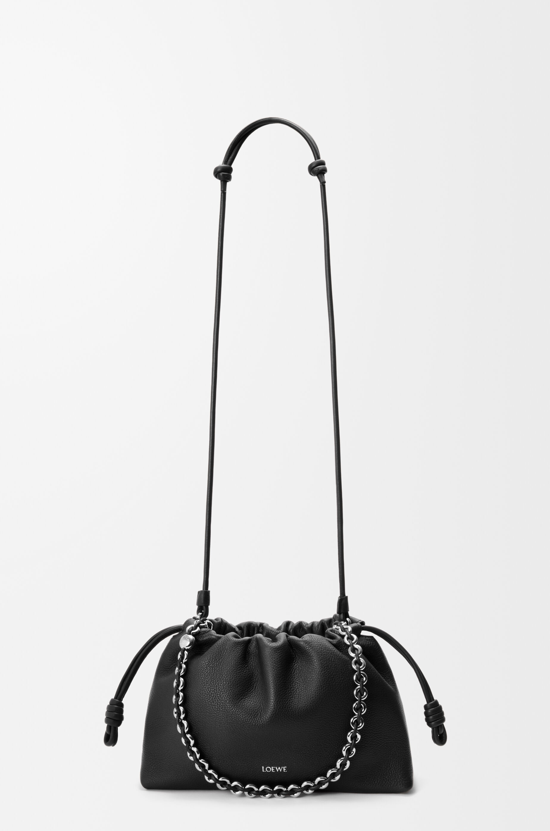 Loewe Medium Flamenco Purse In Fine Grained Calfskin In Black