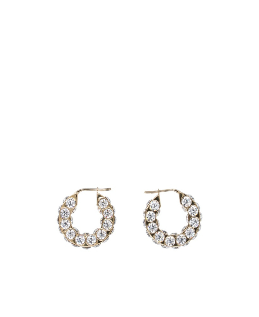 Amina Muaddi Crystal Decorated Ring Earrings In Multicolor