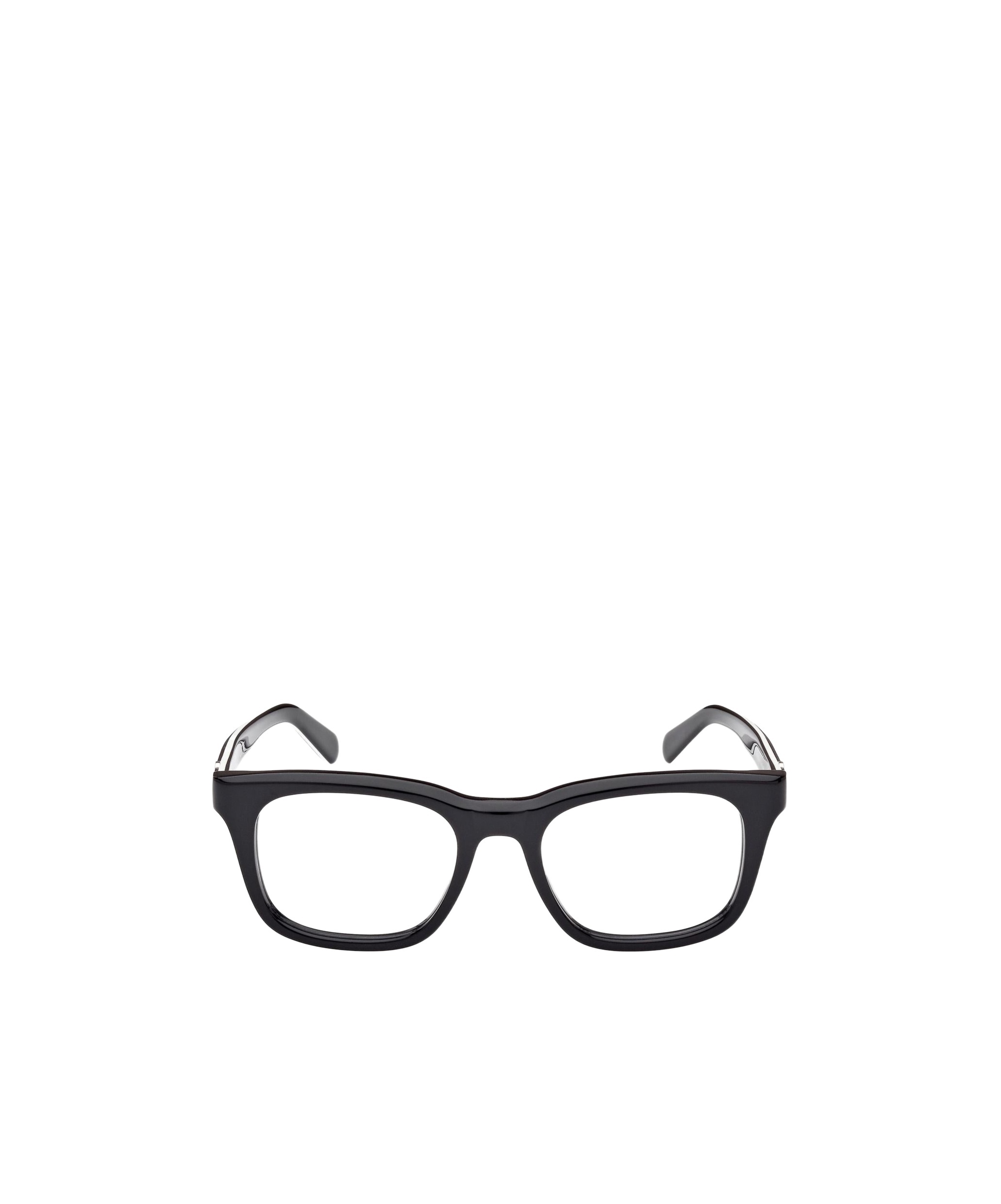 Moncler Two-tone Wayfarer-frame Glasses In Black