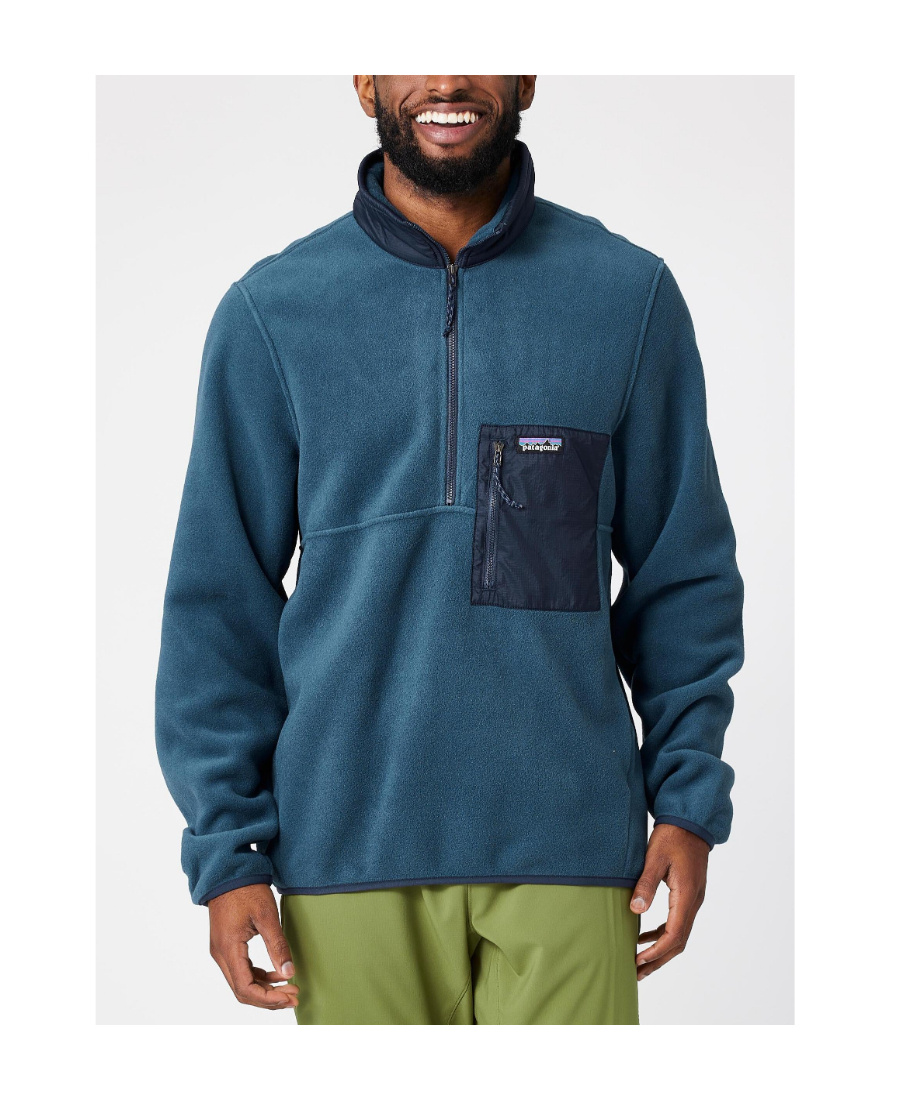 Patagonia Microdini Pullover In Tidepool Blue In Blue