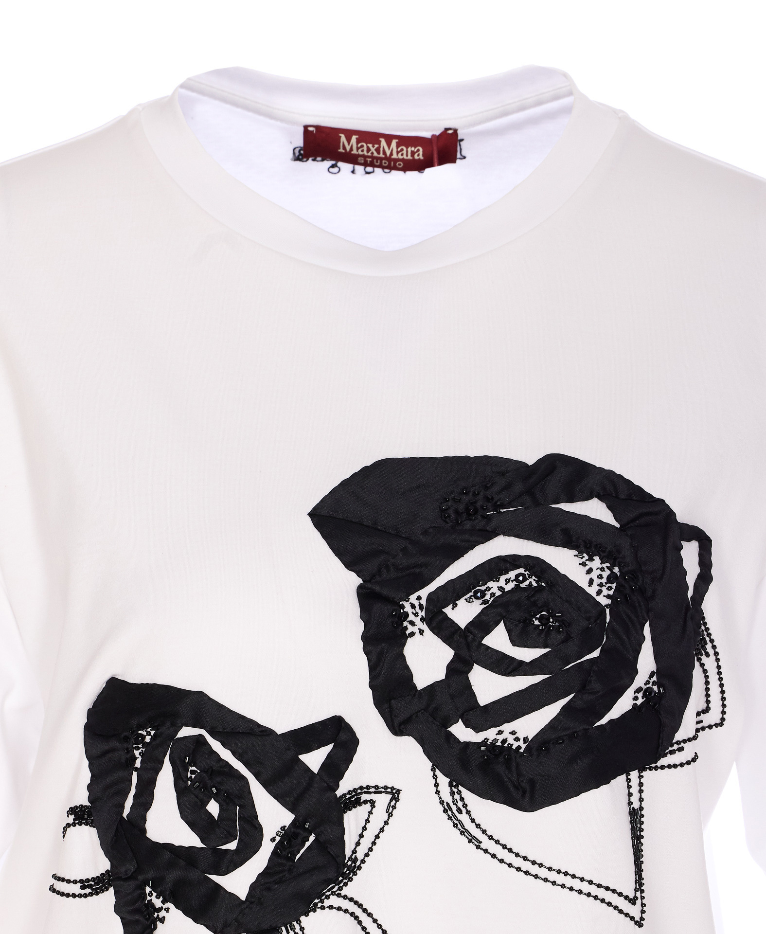 Max Mara Short-sleeved T-shirt In White