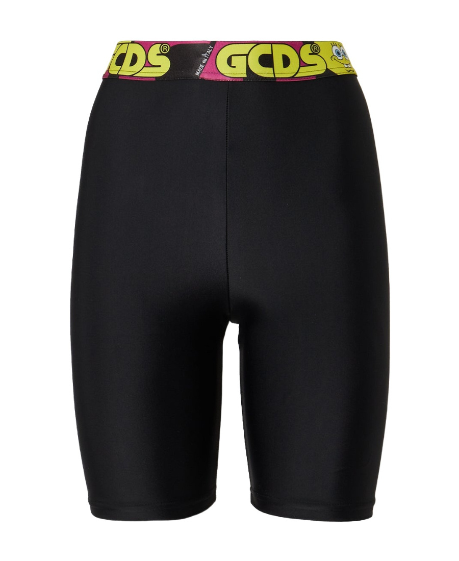 Gcds Knee-high Legging Shorts In Black