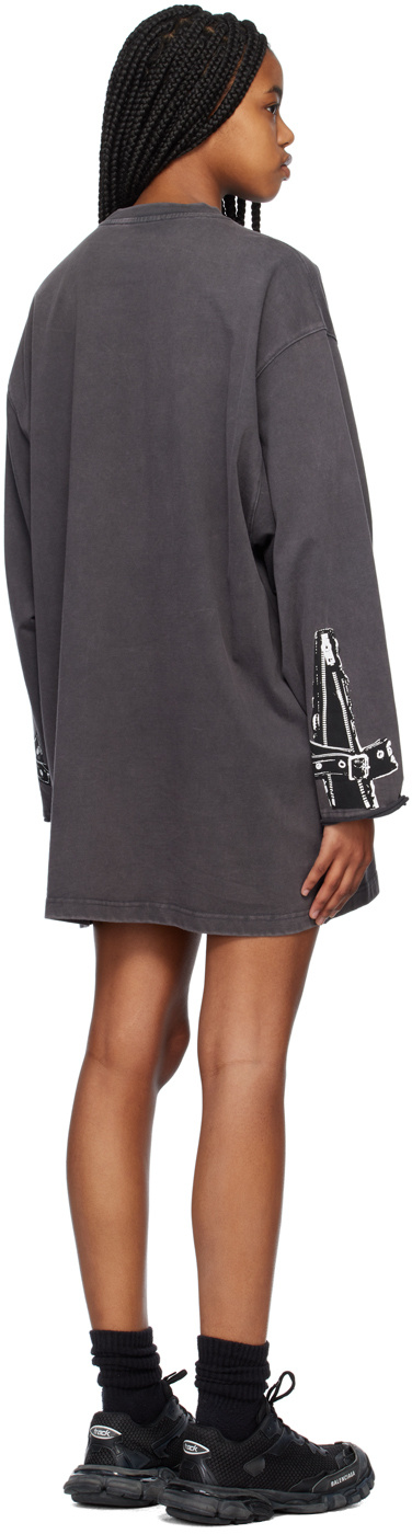 We11 Done Trompe L'oeil Dress In Black