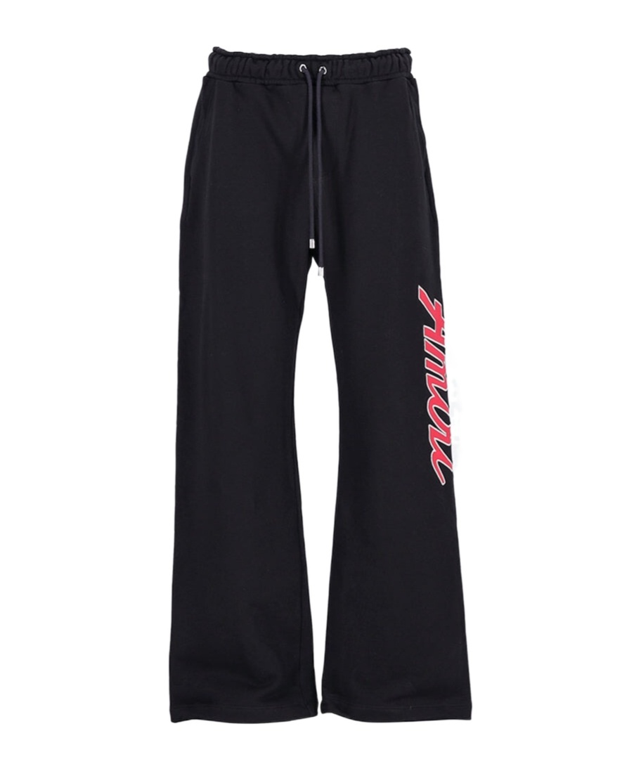 Amiri Wide-leg Sweatpants In Black