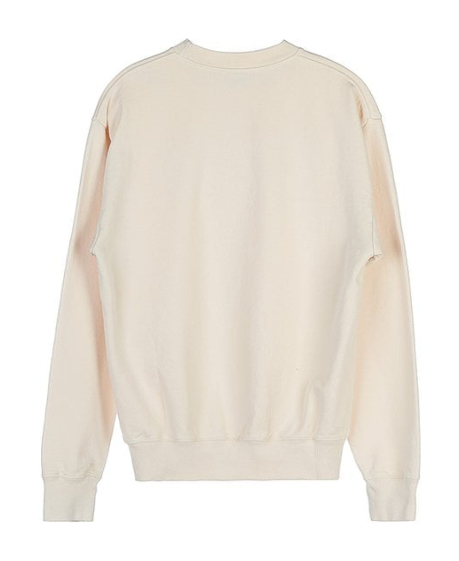 Sporty And Rich Logo-print Long-sleeve Sweatshirt In White