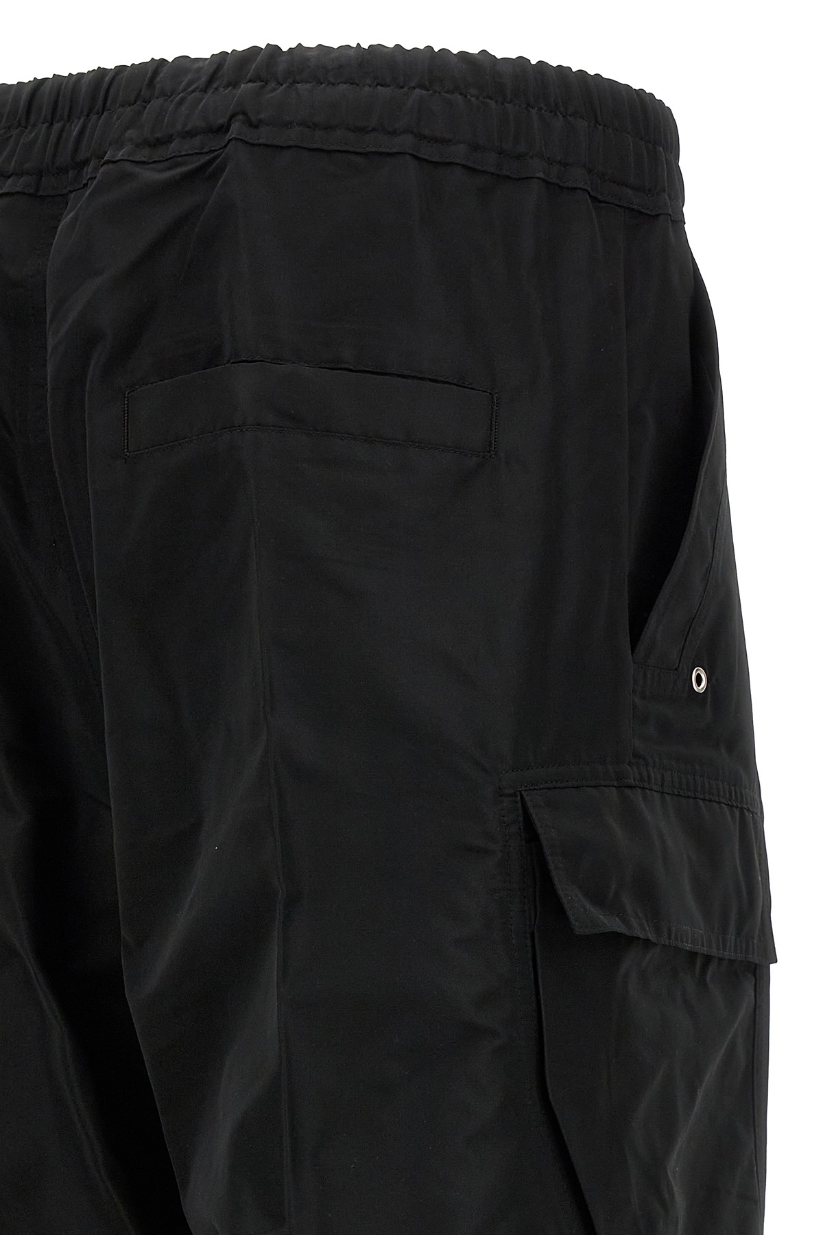 Rick Owens Drawstring Dietrich Pants Elastic Waistband In Black