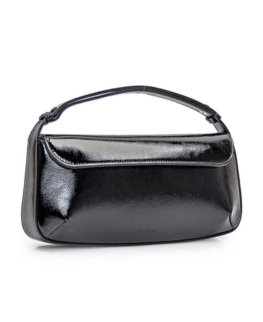 Courrèges Sleek Baguette Bag - Courreges - Leather - Black In Black