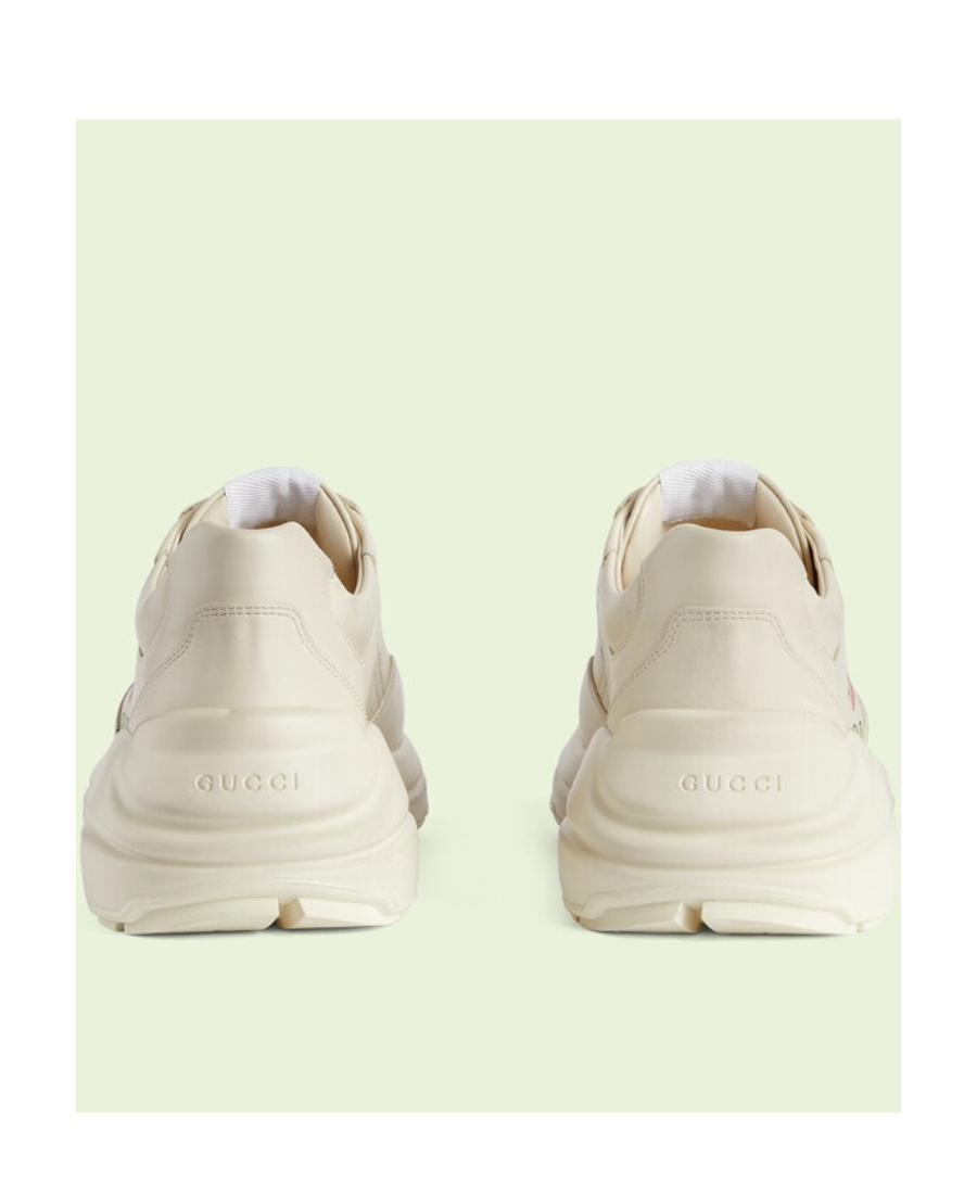 Gucci Rhyton Series Strawberry Printed Casual Sports Shoes In White