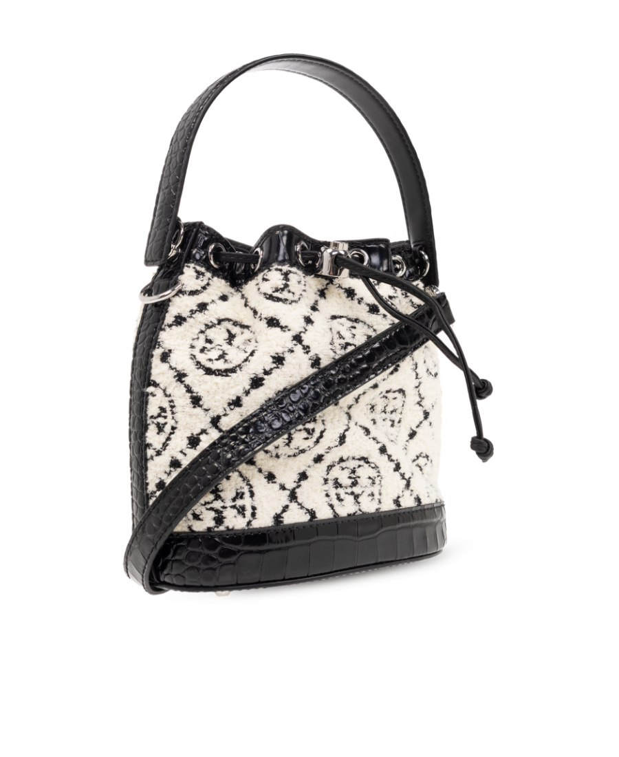 TORY BURCH T MONOGRAM BOUCLÉ BUCKET BAG
